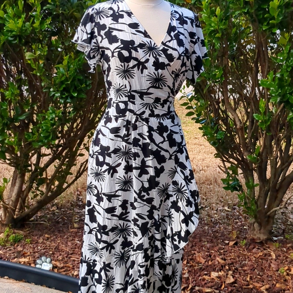 Wrap Dress with Belt Hole